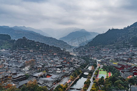 西江千户苗寨全景