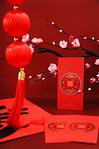 新春纳福摄影照片_中国传统新春佳节红包