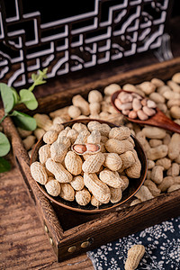 盐水花生摄影照片_花生果实坚果食品