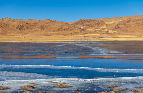 西藏画册摄影照片_纳木错景色白天湖面 高原室外摄影摄影图配图