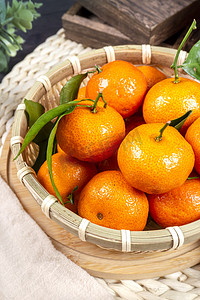 小橘子水果摄影图配图