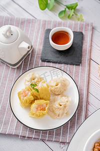 港式火锅海报摄影照片_港式点心早茶广式早点美食食品摄影图配图