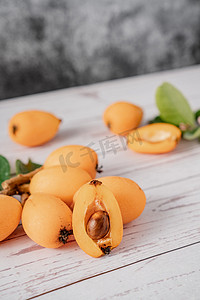 枇杷健康营养水果美食摄影图配图