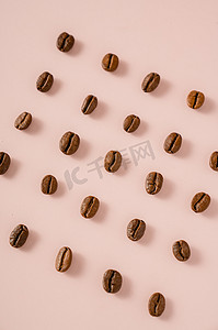 咖啡美食食材咖啡豆摆拍摄影图配图