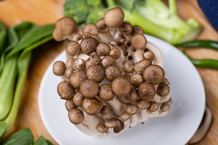 生鲜食材蟹味菇果蔬美食摄影摄影图配图