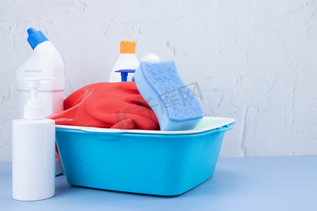 清洁用品日常清洗剂卫生间清洗摄影图配图