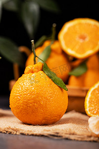 丑橘摄影照片_水果柑橘丑桔新鲜果蔬摄影图配图
