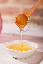 食材液体蜂蜜花蜜土特产摄影图配图
