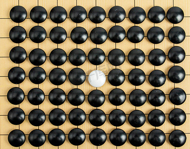 围棋室内黑白棋静物摆拍摄影图配图
