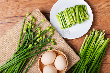 韭菜摄影照片_饮食食材韭菜韭苔健康摄影图配图