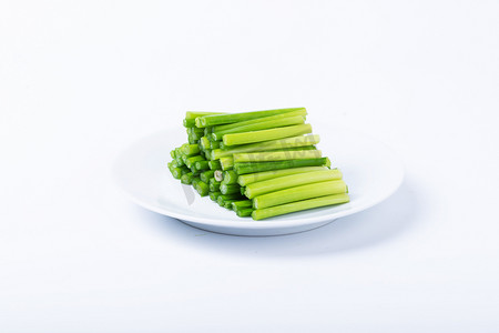 健康食材割韭菜绿色蔬菜摄影图配图