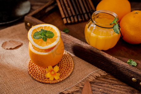 橙汁海报免费摄影照片_水果橙子橙汁