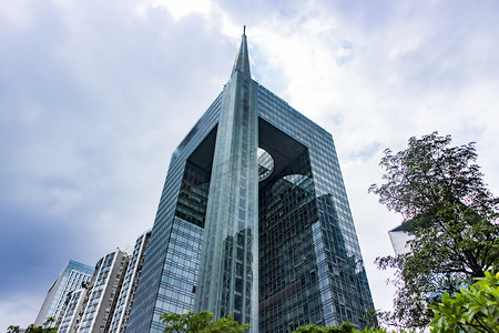 高清大图商务摄影照片_广州城市风光高楼大厦现代建筑高清摄影图