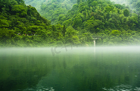 树林小清新摄影照片_郴州小东江夏天风景山川河流湖南