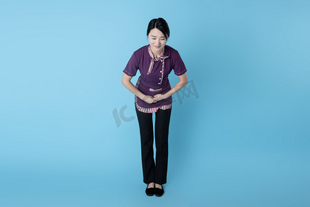 美女工种服人像―服务员欢迎光临