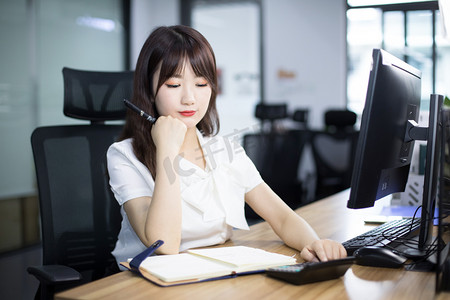 前台摄影照片_商务职场女士人物形象