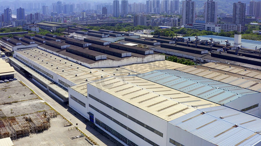 重庆摄影照片_实拍重庆大型企业厂区鸟瞰视频素材