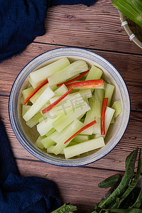蔬菜果蔬莴笋莴苣农产品摄影图配图