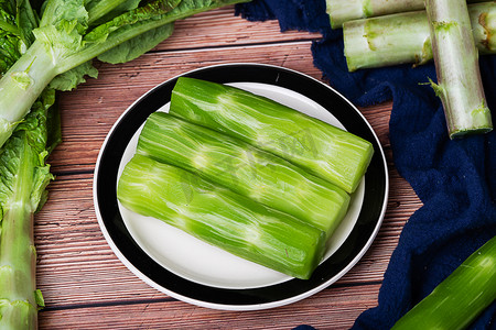 食材有机莴笋莴菜绿色摄影图配图