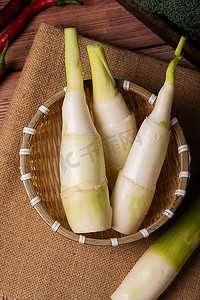 蔬菜菰茭瓜高笋绿色摄影图配图