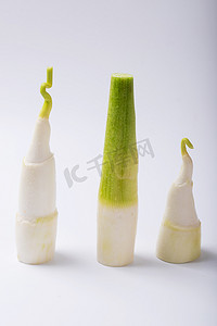 茭笋水生蔬菜绿色美味茭白摄影图配图