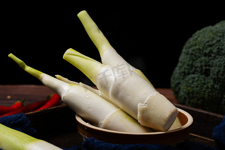 美味茭白水生蔬菜有机蔬菜绿色摄影图配图