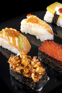 日式寿司美食小吃特写摄影图配图
