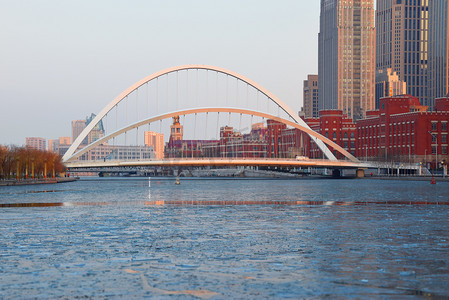 天津城市桥梁下午桥梁城市无摄影图配图