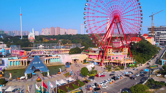 长沙滨江新城摄影照片_城市休闲娱乐公园长沙世界之窗