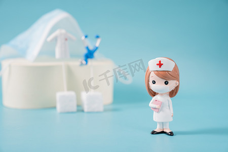 白衣天使护士节摄影照片_护士节健康医药医疗摆拍摄影图配图