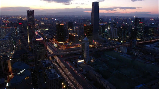 北京城市夜景