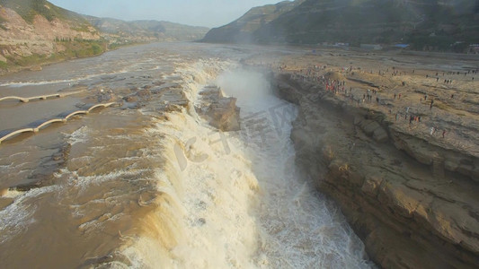 山西旅游摄影照片_大气壮观奔腾的黄河母亲河壶口瀑布