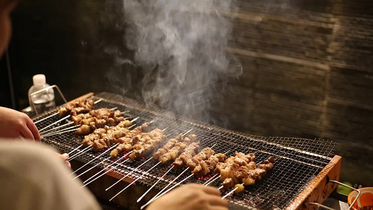 羊肉串摄影照片_美食烤肉烤串