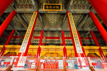 北京地标景点白天帝王庙庙宇空镜摄影图配图