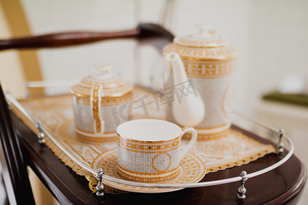 生活休闲白天咖啡壶茶壶室内静物摄影图配图