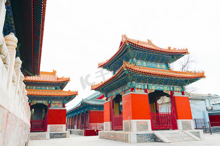 北京特色建筑白天古代建筑户外空镜摄影图配图