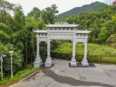 湖南湘西第一山历史牌匾摄影图配图