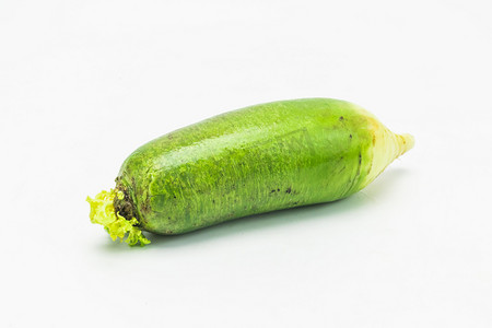 蔬菜春季沙窝萝卜绿皮嫩脆美食摄影图配图
