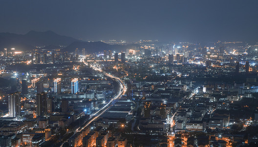 瑞安市夜景城市夜晚楼房城市无摄影图配图