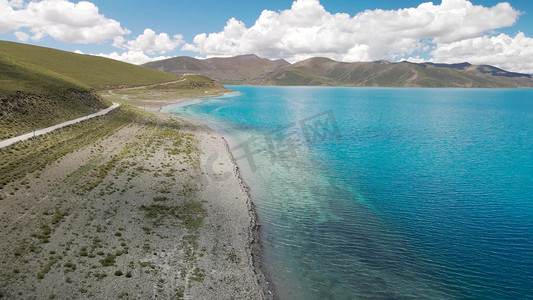 大昭寺摄影照片_西藏羊湖天路羊卓雍措美景