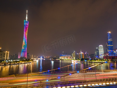 广州塔cbd高楼大厦珠江新城珠江摄影图配图