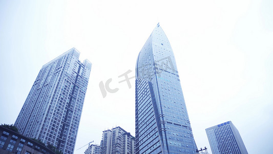 重庆江北高楼大厦写字楼实拍素材
