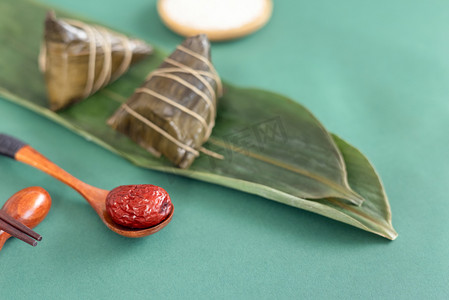 端午节特色节日粽子美食静物摄影图配图