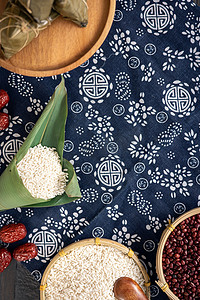 端午节传统节日粽子美食创意摄影图配图