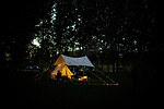 露营晚上帐篷户外环境摄影图配图