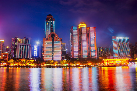广州珠江城市建筑高楼大厦摄影图配图