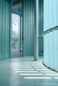 室内设计装潢弧形现代建筑摄影图配图