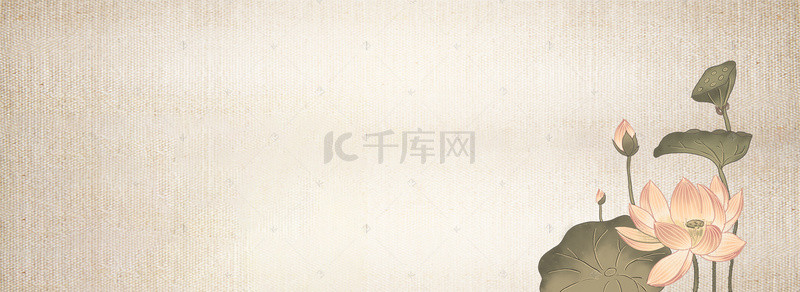 时尚花朵背景海报背景图片_淘宝中国风花朵活动海报banner背景