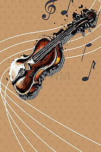 少儿艺术培训海报背景图片_小提琴音乐培训海报背景素材