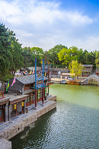 北京夏天颐和园皇家园林旅行摄影图配图